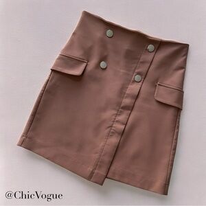 DYNAMITE NUDE PINK UTILITY  MINI SKIRT SIZE US XS